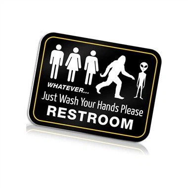 Jautra vannas istabas dekora zīme