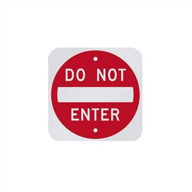 Alumīnija zīme iebraukt aizliegts