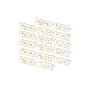 Rezervēta sēdekļa caurspīdīga akrila zīme