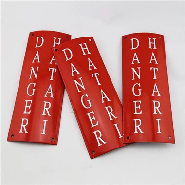 Pielāgota bīstamības elektriskā emaljas zīme